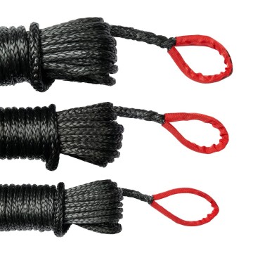 2 black saberpro 20m winch extension rope with red sheath eyes 2jpg