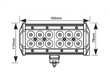 Barra led xt 36w 2520lm mimetica extra big 4476 647