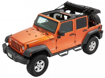 Bes supertop ultra jk front driver angle fully open