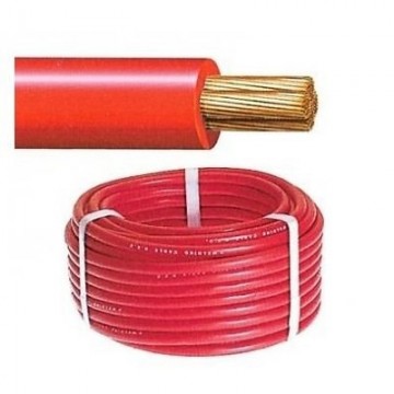 Dg rubber accukabel 4mm2 rood