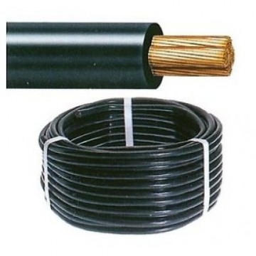 Dg rubber accukabel 4mm2 zwart