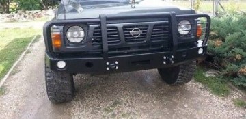 Nissan patrol y60 winch bumper with bull bar
