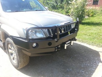 Toyota j 120 zderzak przod z bullbarem pojedyncze lampy fabryka 4x4 12 510x383
